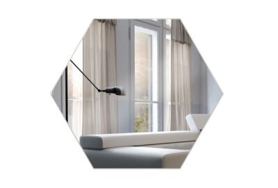 Espejo decorativo forma hexagonal - Imagen 2