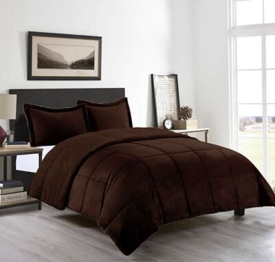Cobertor Sherpa mink Café