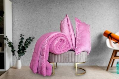 Cobertor Sherpa mink Rosado - Imagen 3