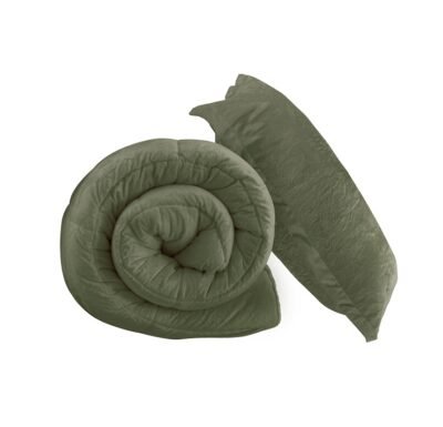 Cobertor Sherpa mink Verde Oliva - Imagen 2