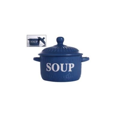 Tazon con Tapa soup Blue