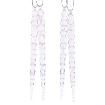 JGO Adorno para Colgar 4 PZ Gota Cristal 20 CM
