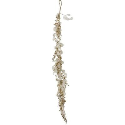 Guirnalda de Navidad Glam Dorado y Blanco 172X25X25CM