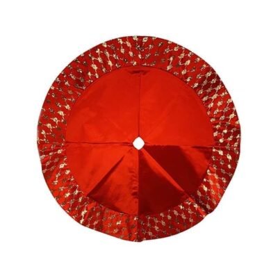 Pie de Árbol Home Rojo con Dorado 116X116X CM