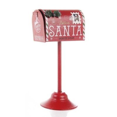 Buzon de Navidad Santa North Pole Rojo 15X12,5X32 CM