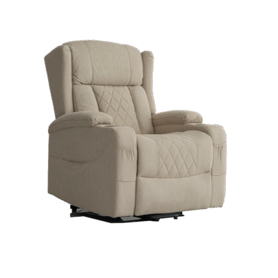 RECLINABLE INDIVIDUAL DANTE MASAJEADOR BEIGE - Imagen 2